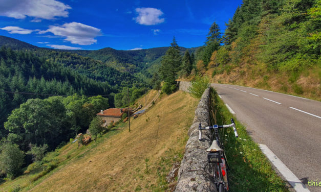 vélo 6 départements  le plateau Ardéchois